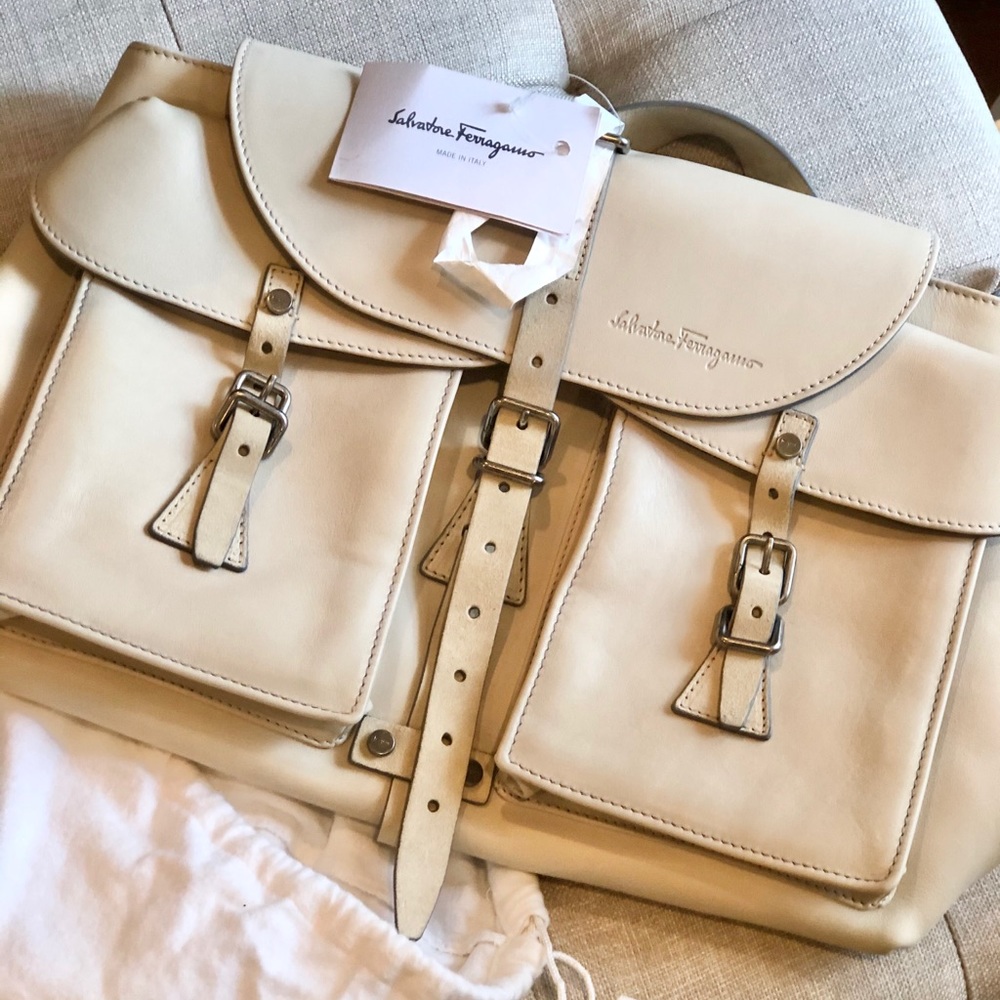 Unisex Leather Belt Bag by Salvatore Ferragamo.